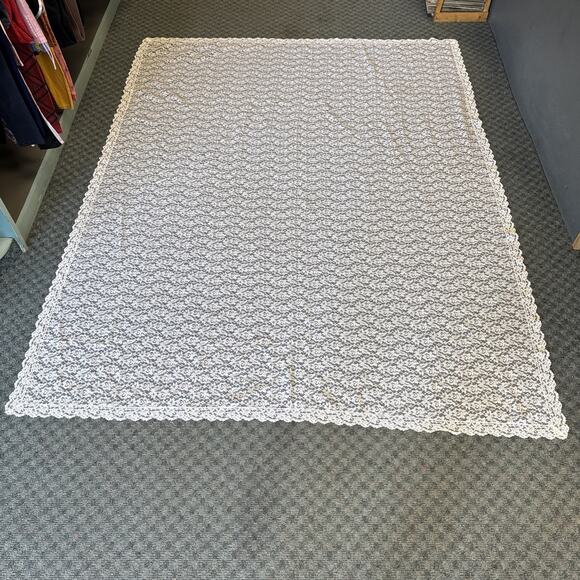 Shabby Chic Table Cloth 69x91 Cottagecore Floral Sheer Romantic French Country - Picture 1 of 6